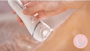 Includes the optimal contact cap for easy epilation